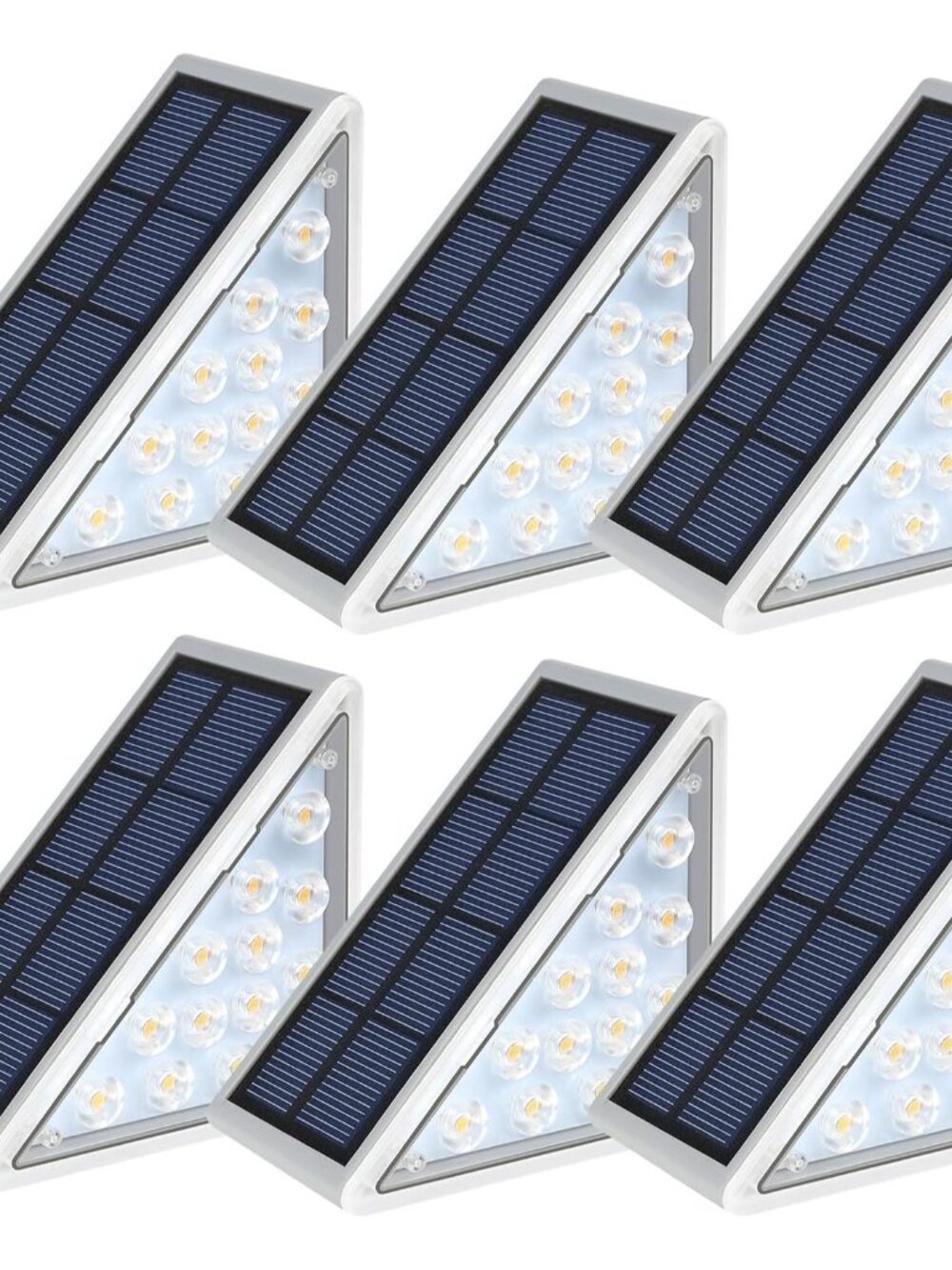 LED Solar Step Lights Waterproof Outdoor Stair Lights, Solar Deck Lights Outdoor